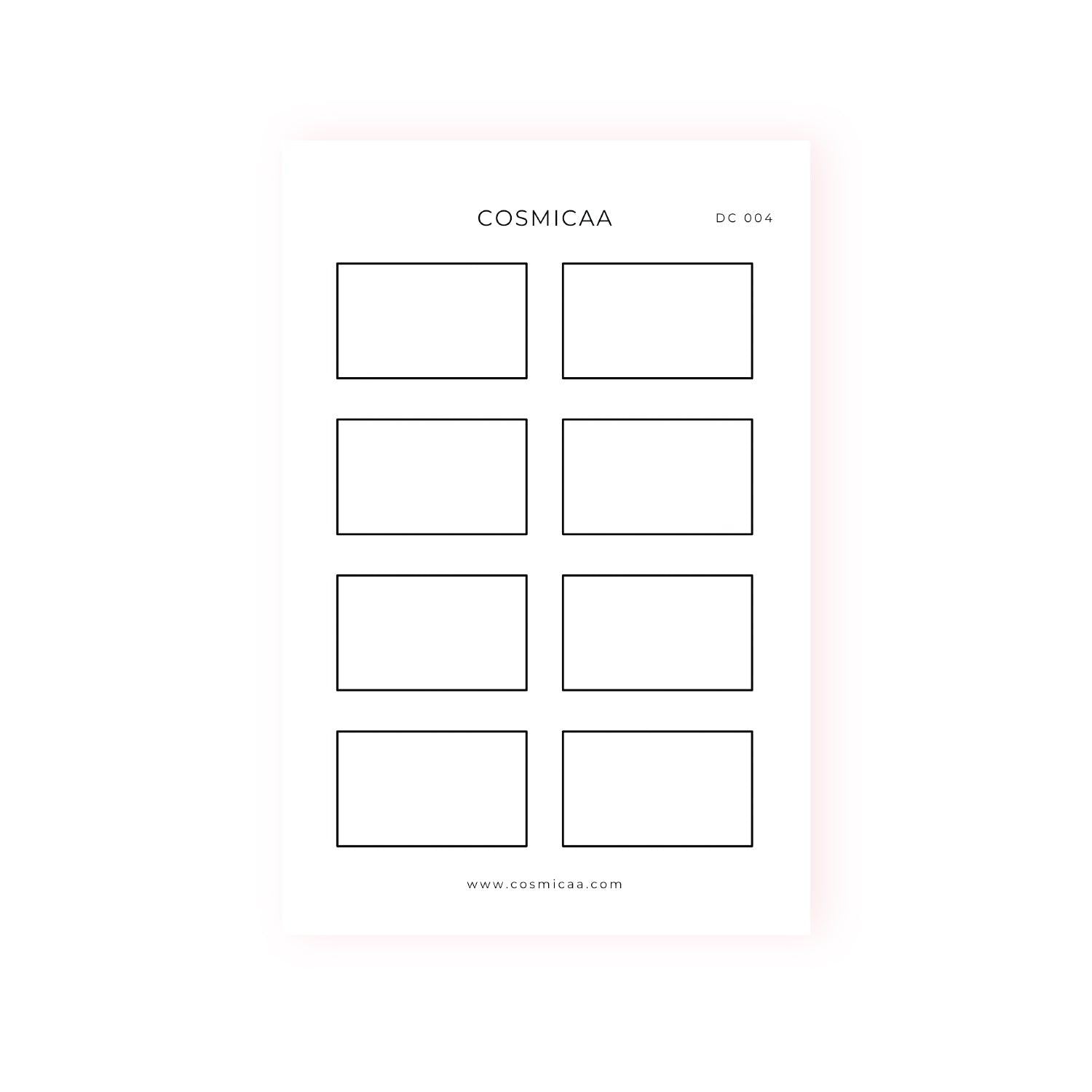 Foiled Half Boxes - Deco stickers - Cosmicaa