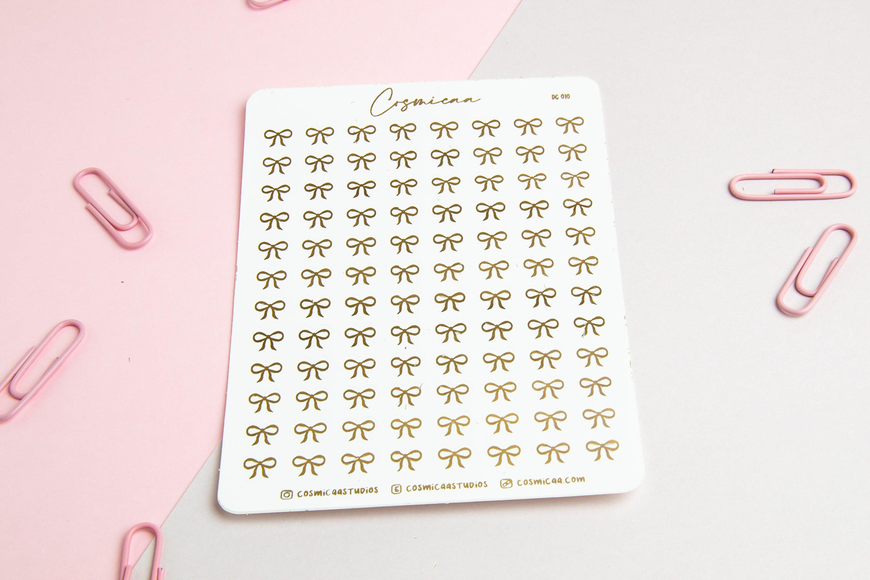 Dainty Bow Stickers - Planner Stickers - Cosmicaa