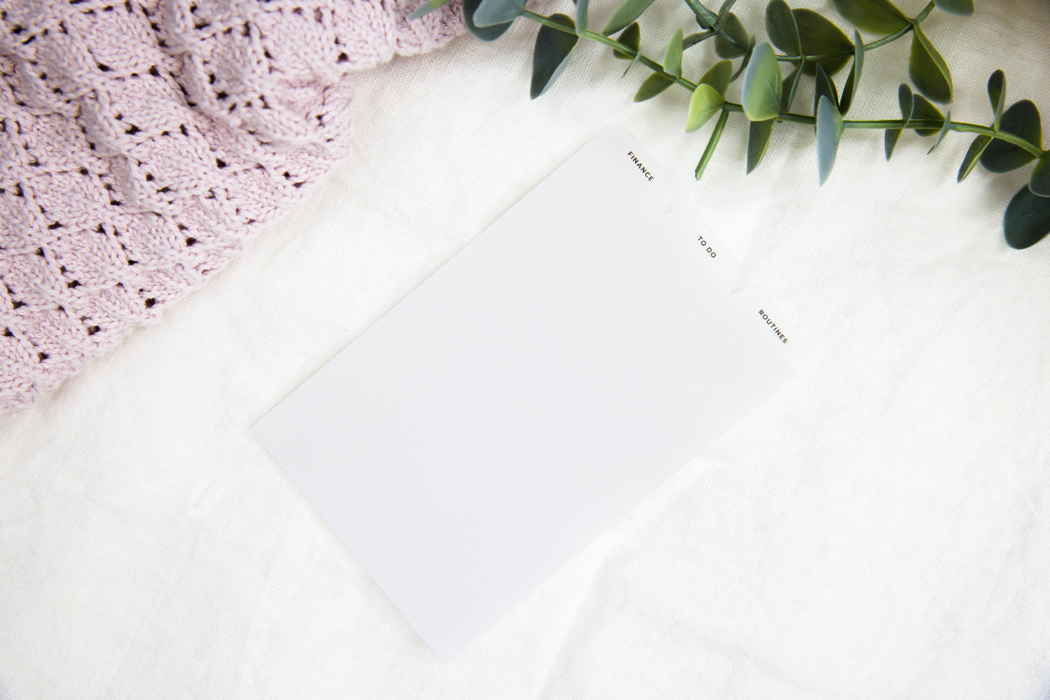 Custom Vellum Top Tabbed Dividers - Planner dividers