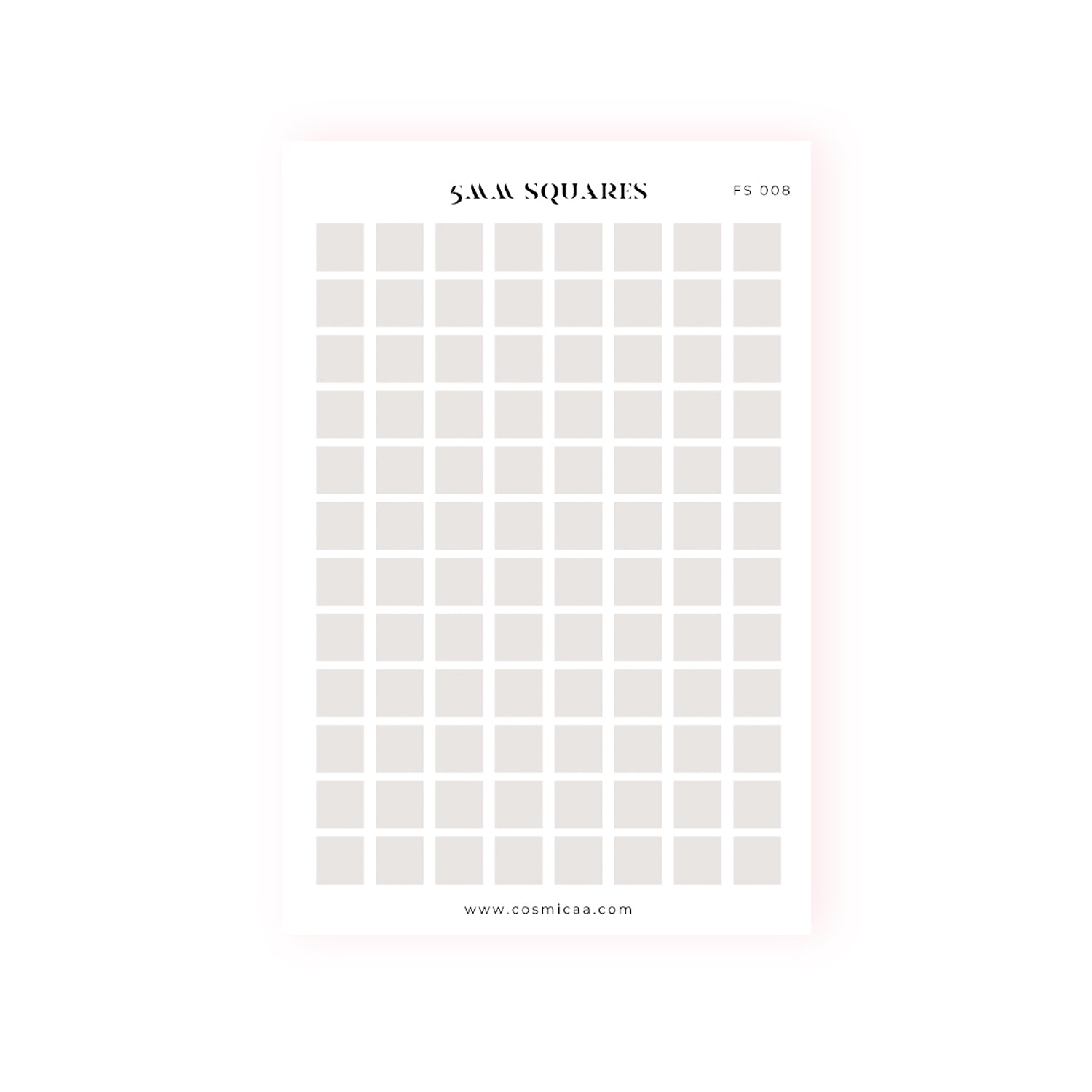 Squares (5mm) - Planner Stickers