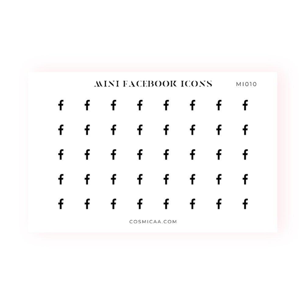 Mini Facebook Icons - Planner stickers