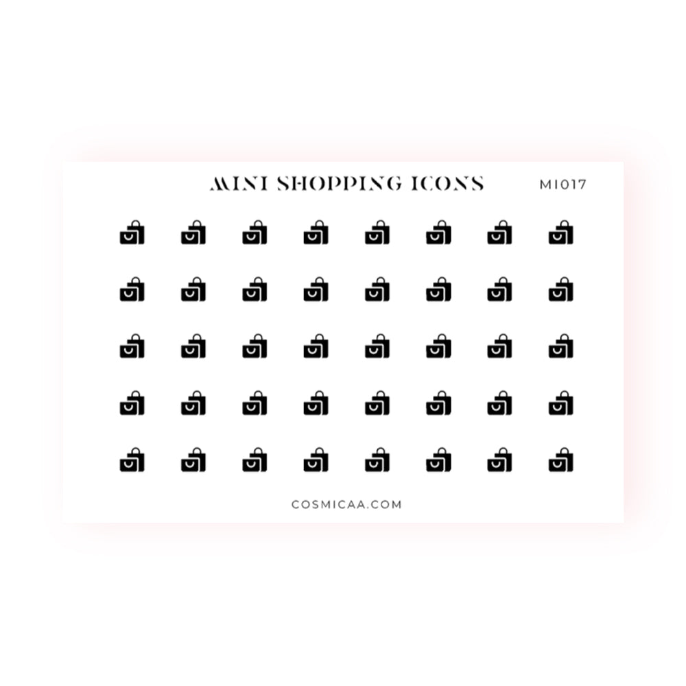 Mini Shopping Icons - Planner stickers