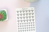 Hearts - Planner Stickers - Cosmicaa