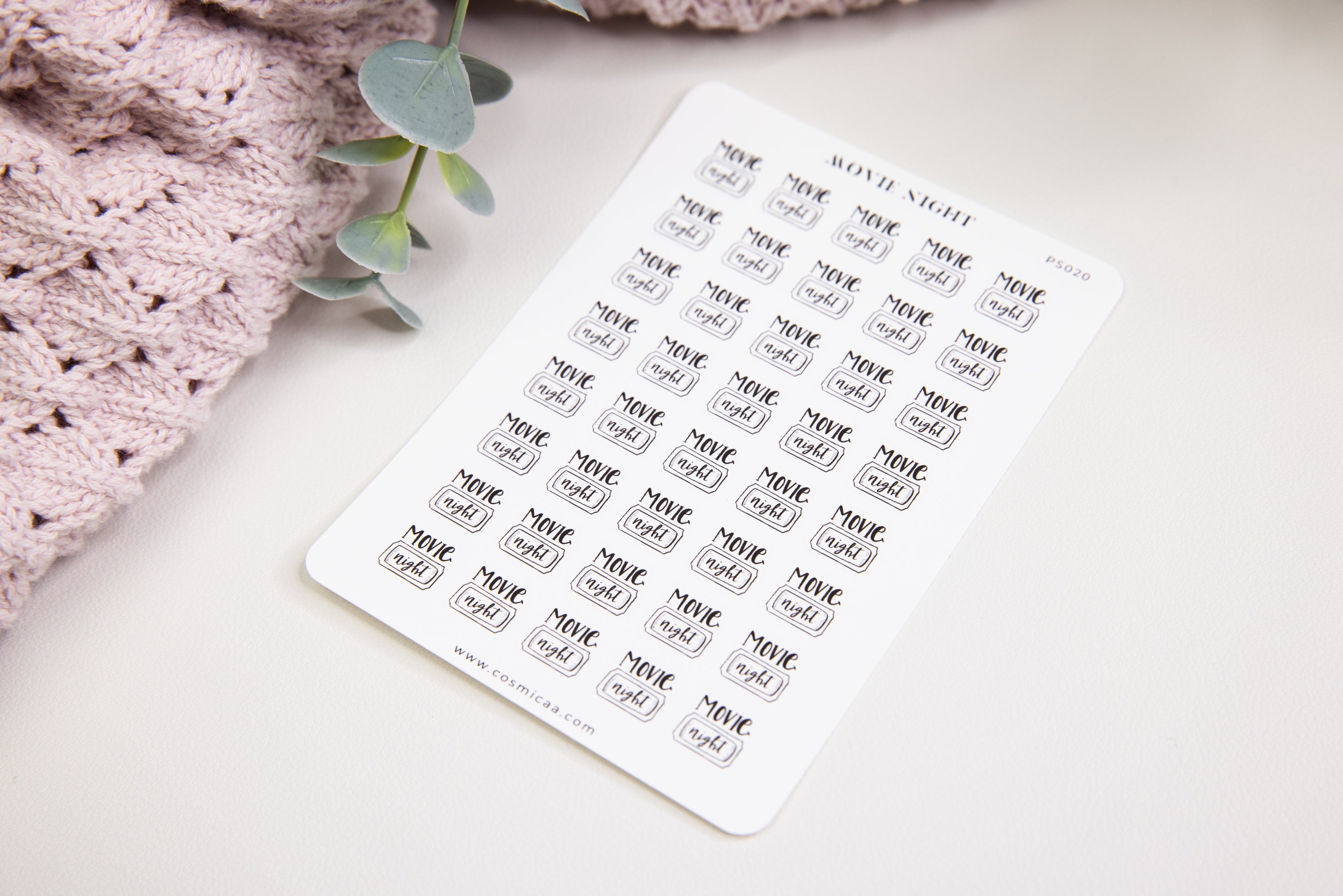 Movie Night - Planner Stickers
