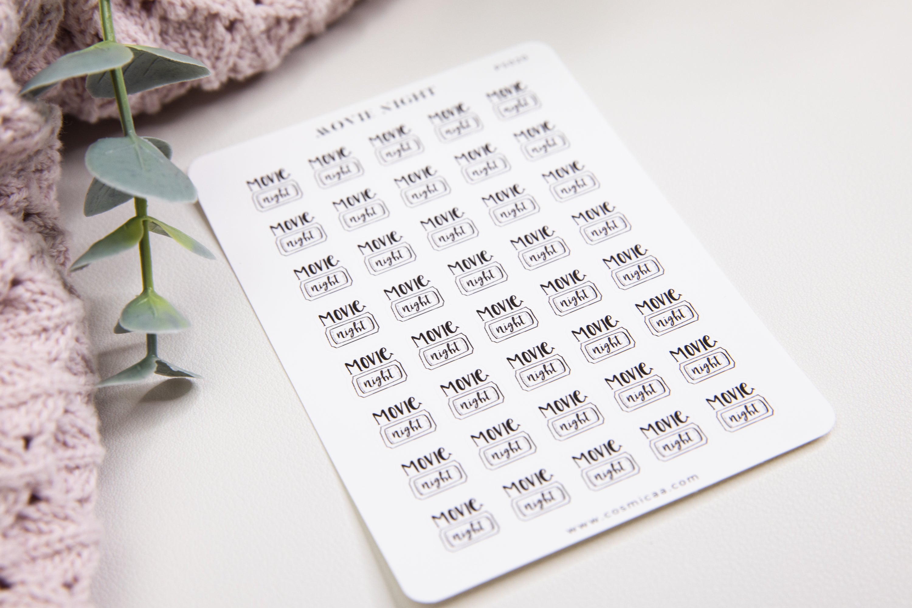 Movie Night - Planner Stickers