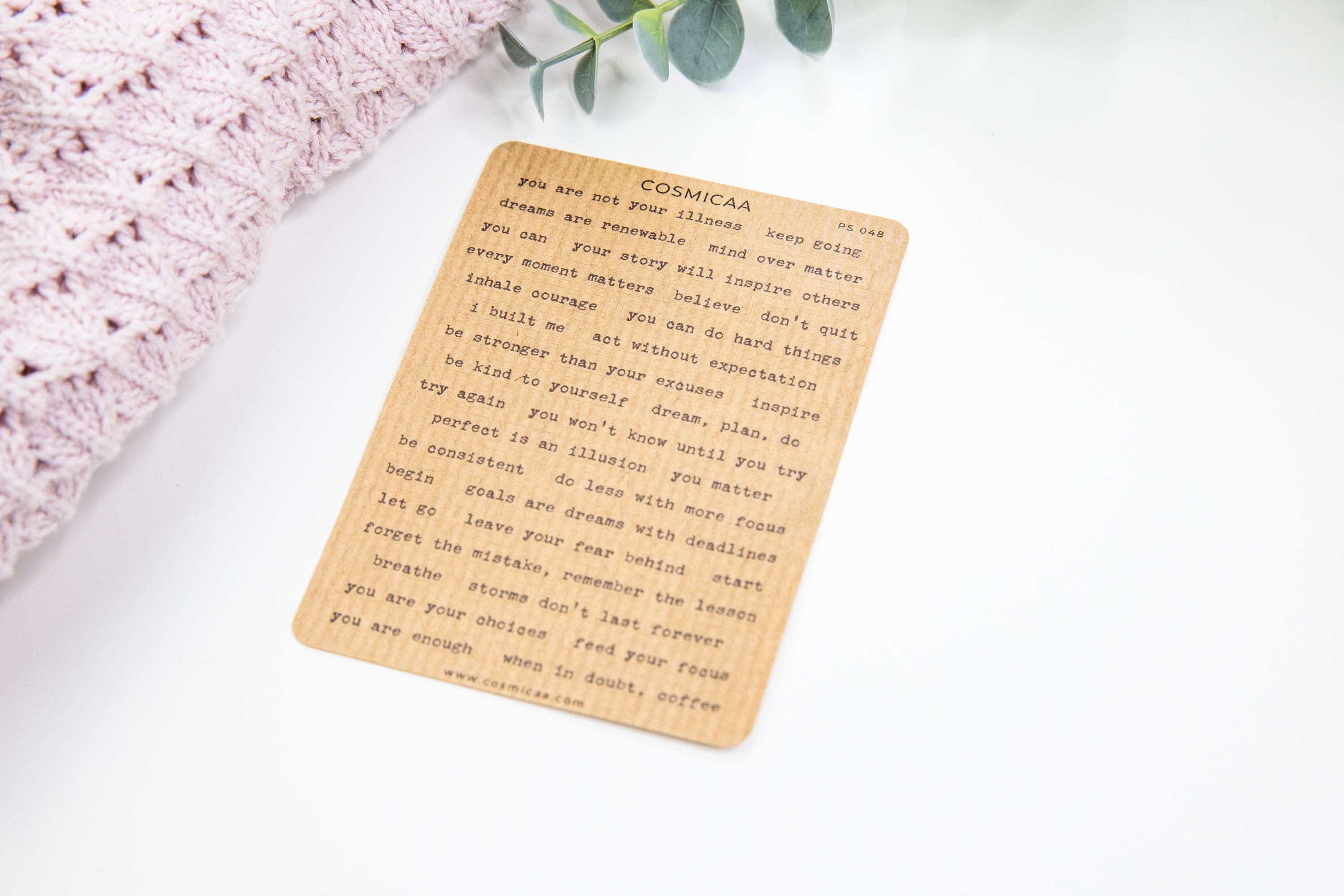 Affirmations & Motivational Quotes - Planner stickers