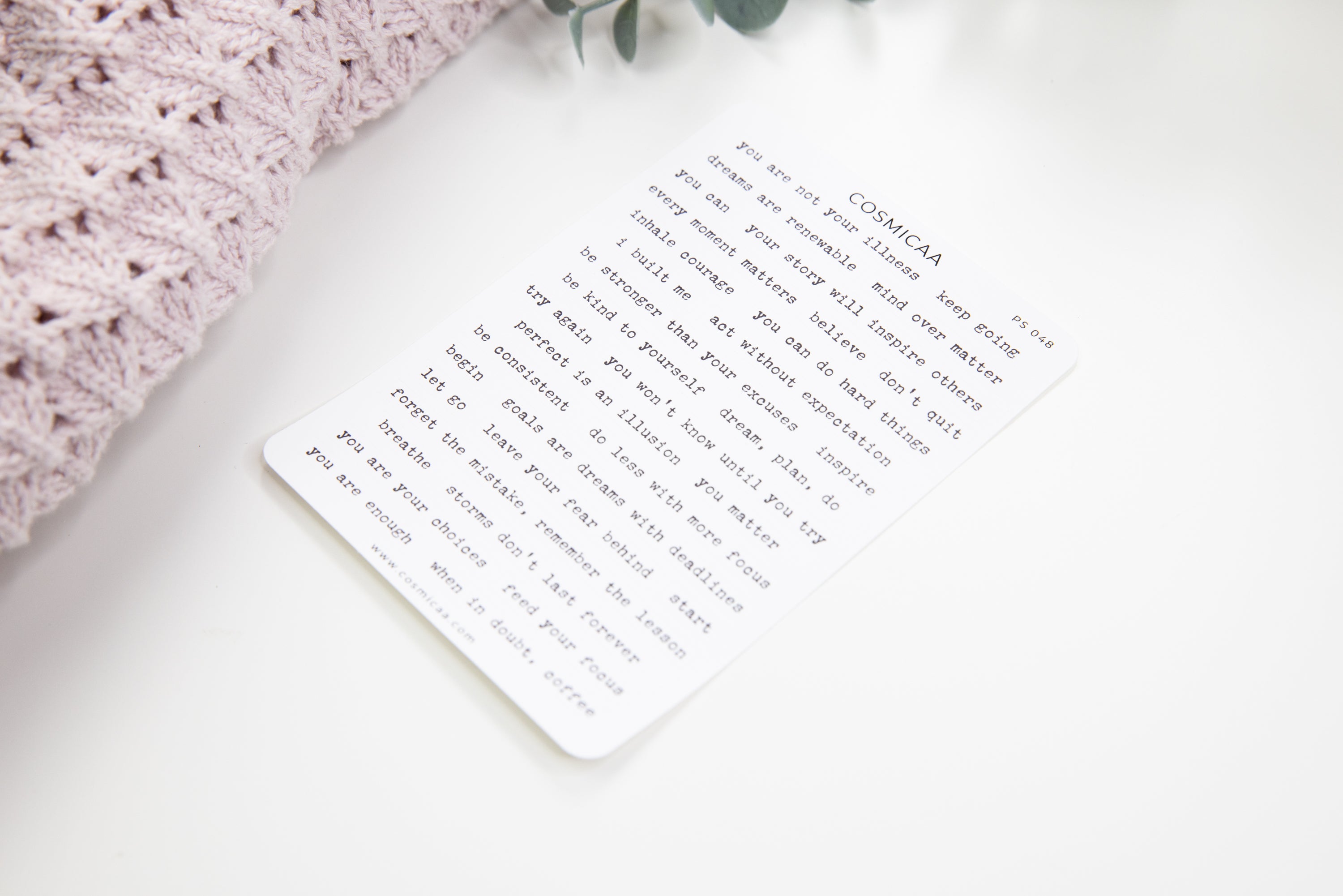 Affirmations & Motivational Quotes - Planner stickers