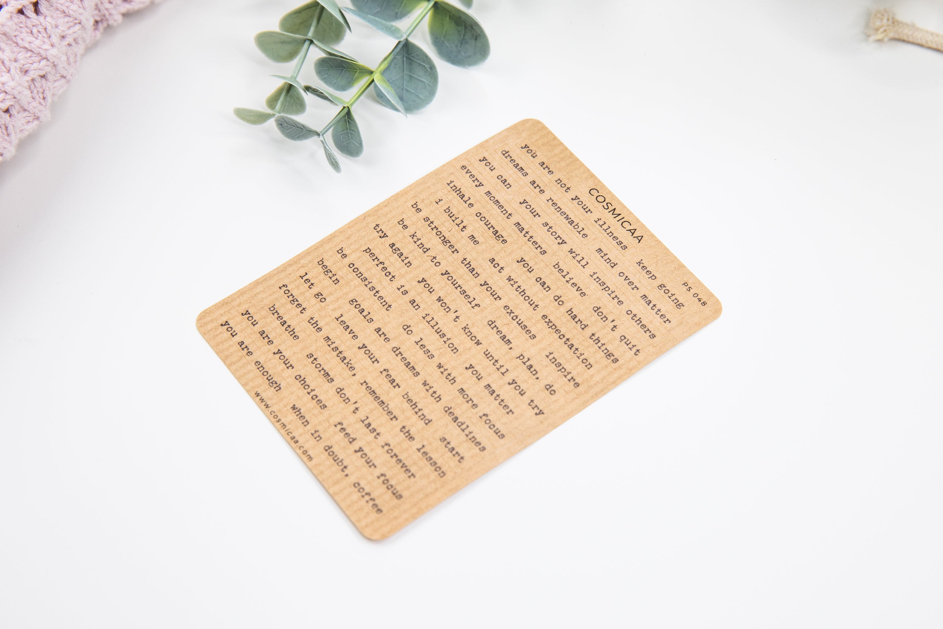 Affirmations & Motivational Quotes - Planner stickers