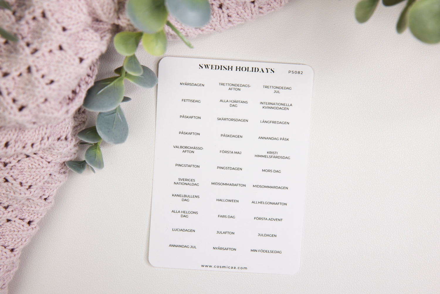 Swedish Holidays - Planner Stickers