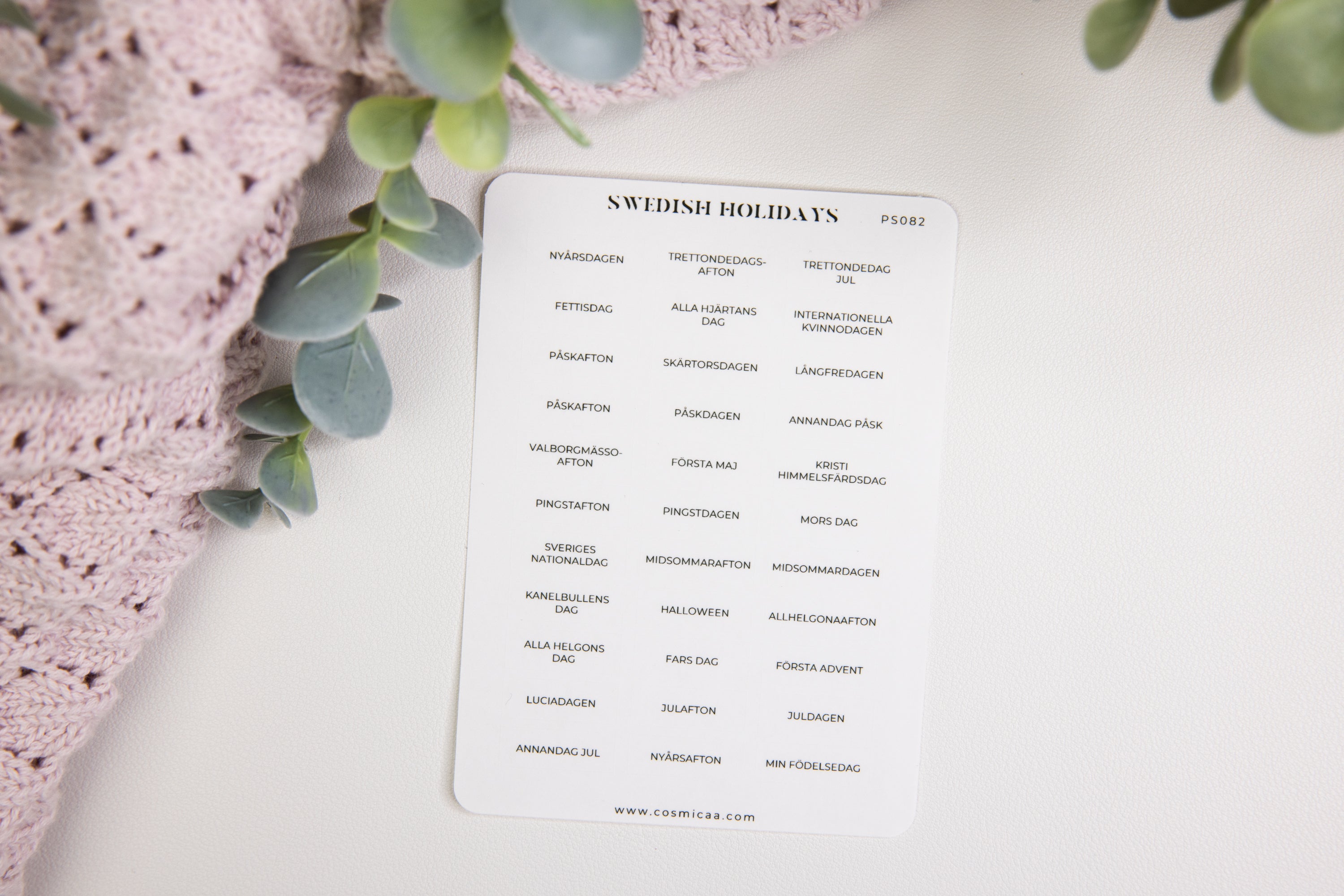 Swedish Holidays - Planner Stickers