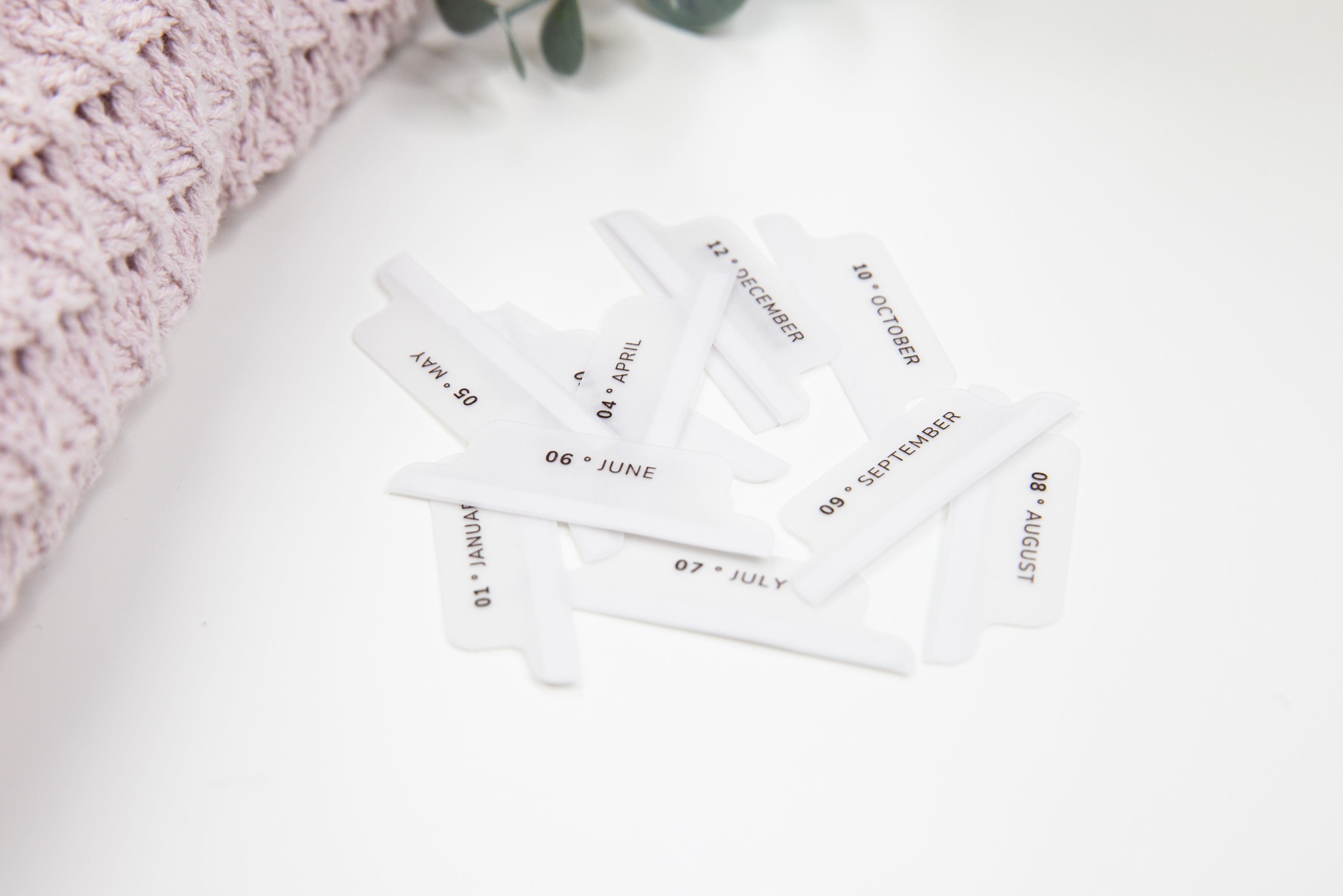 Minimalistic Vellum Tabs - Planner tabs