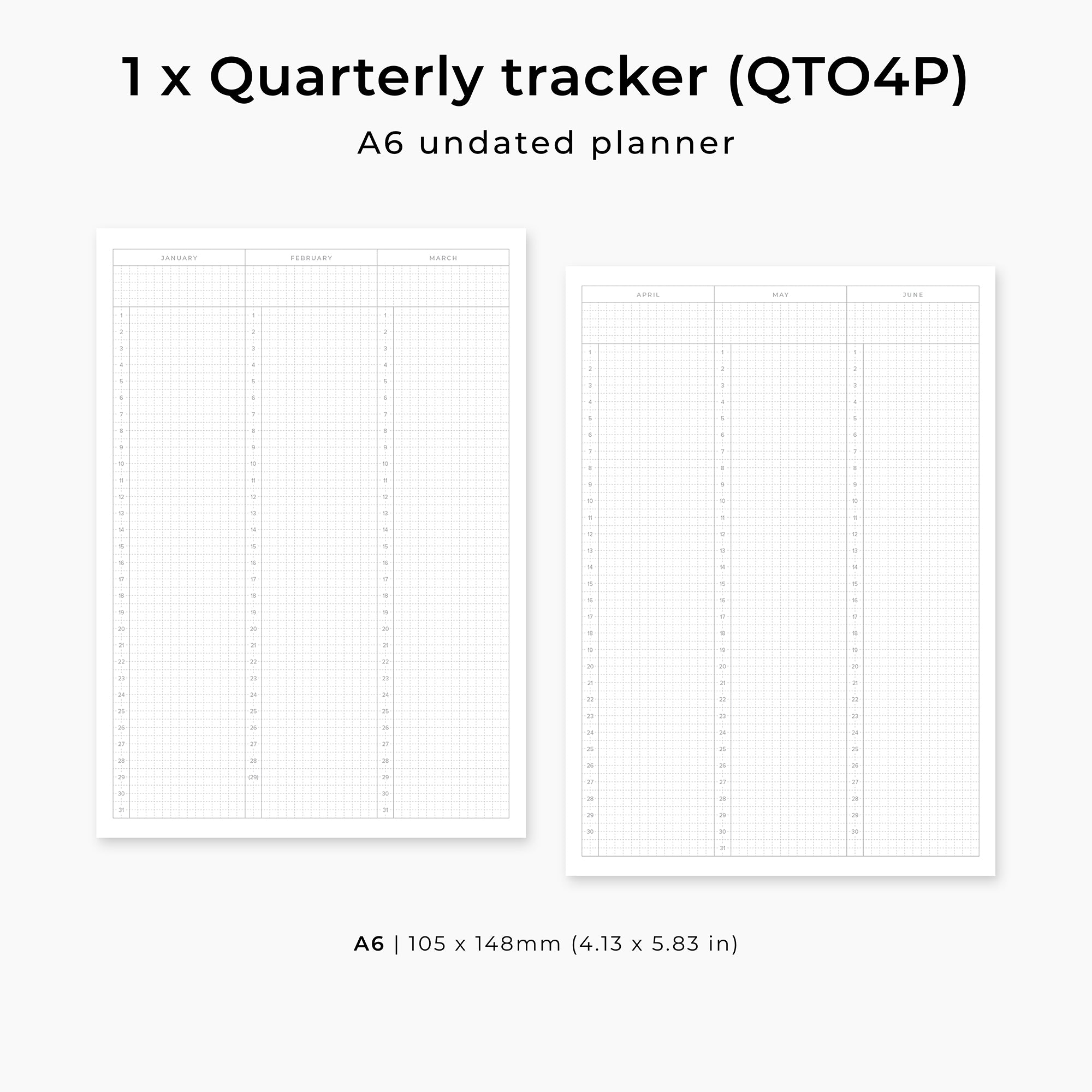 A6 Undated | The Essential Planner