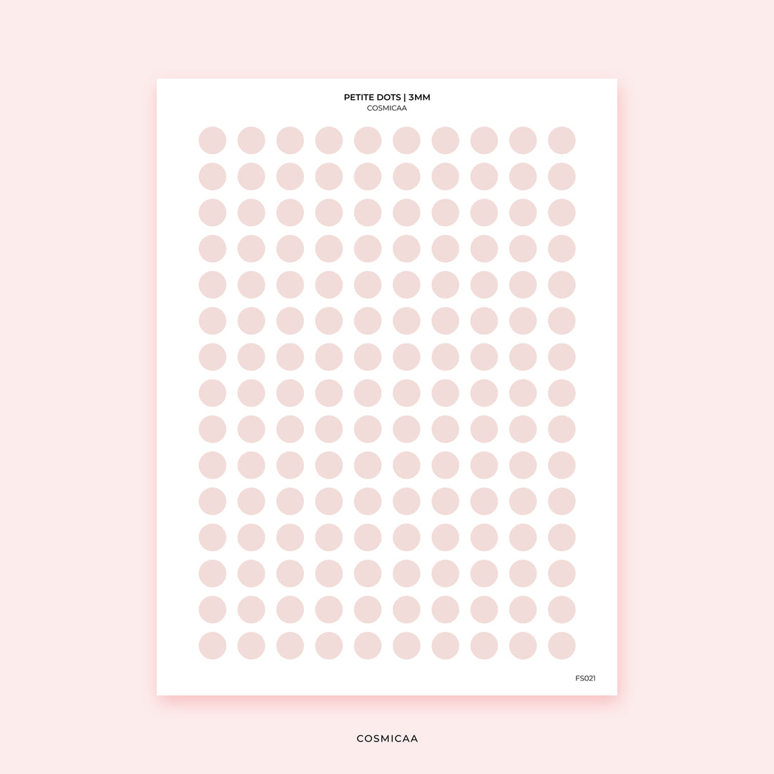 Petite Dots (3mm) - Planner Stickers