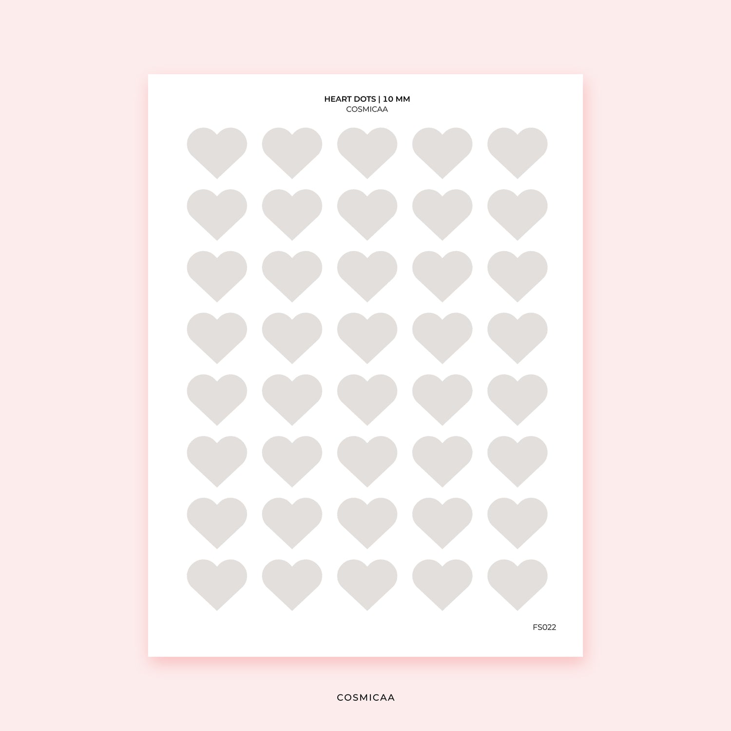 Heart dots - Planner Stickers