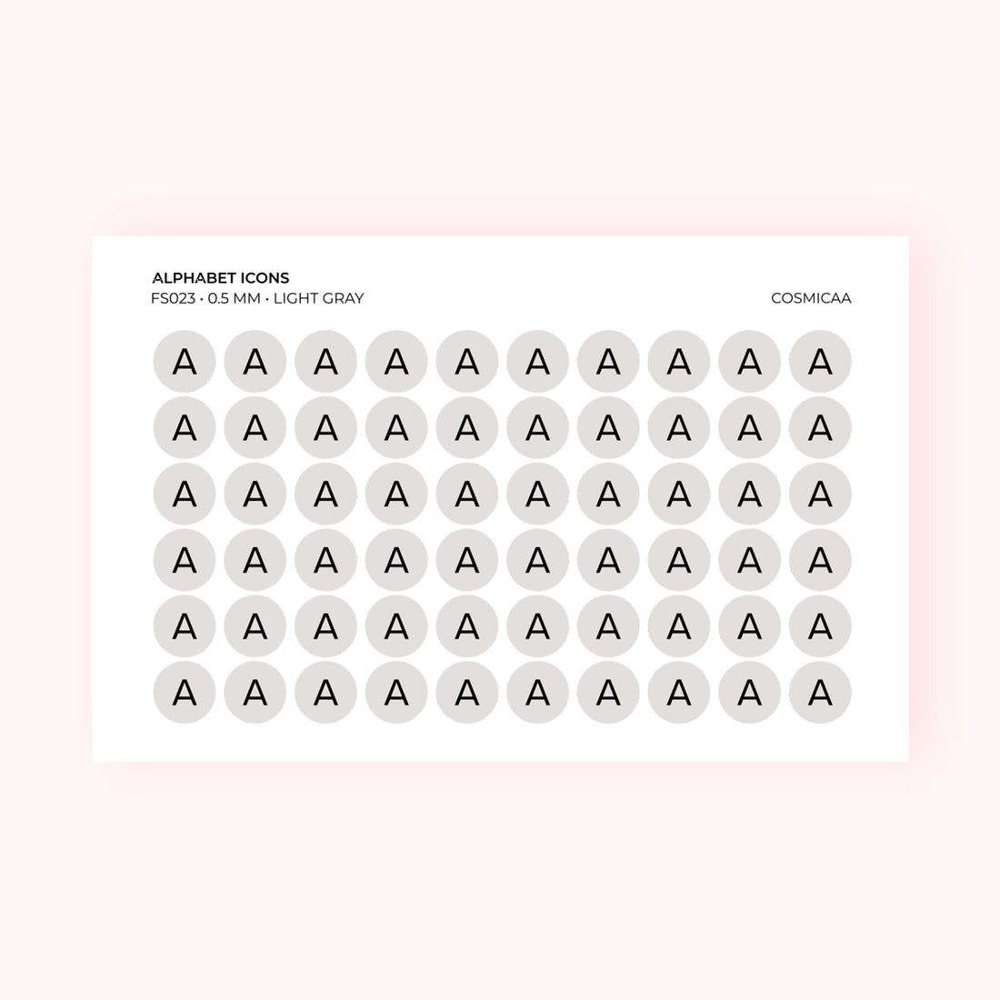 Alphabet Icons - Planner Stickers