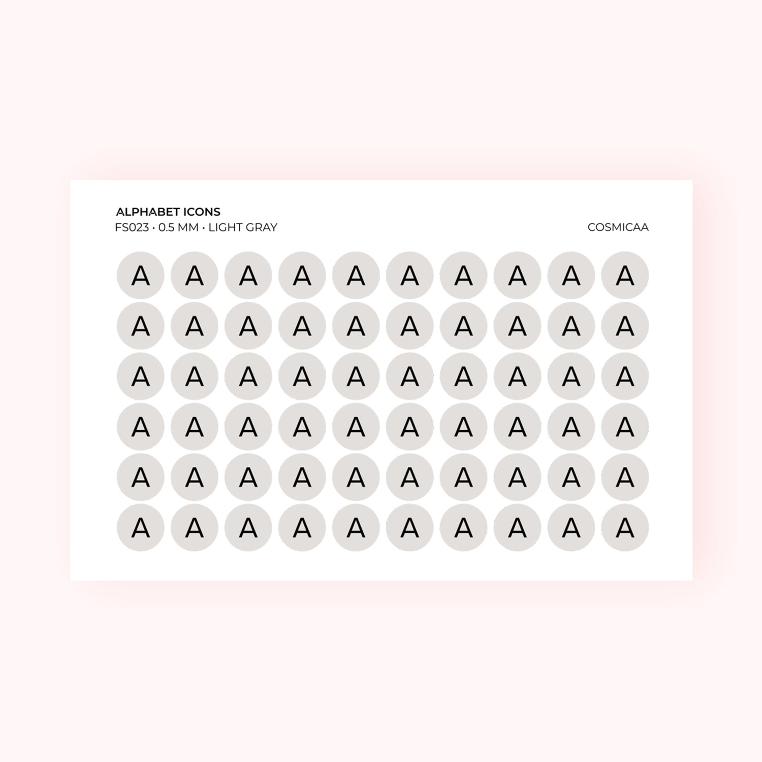 Alphabet Icons - Planner Stickers