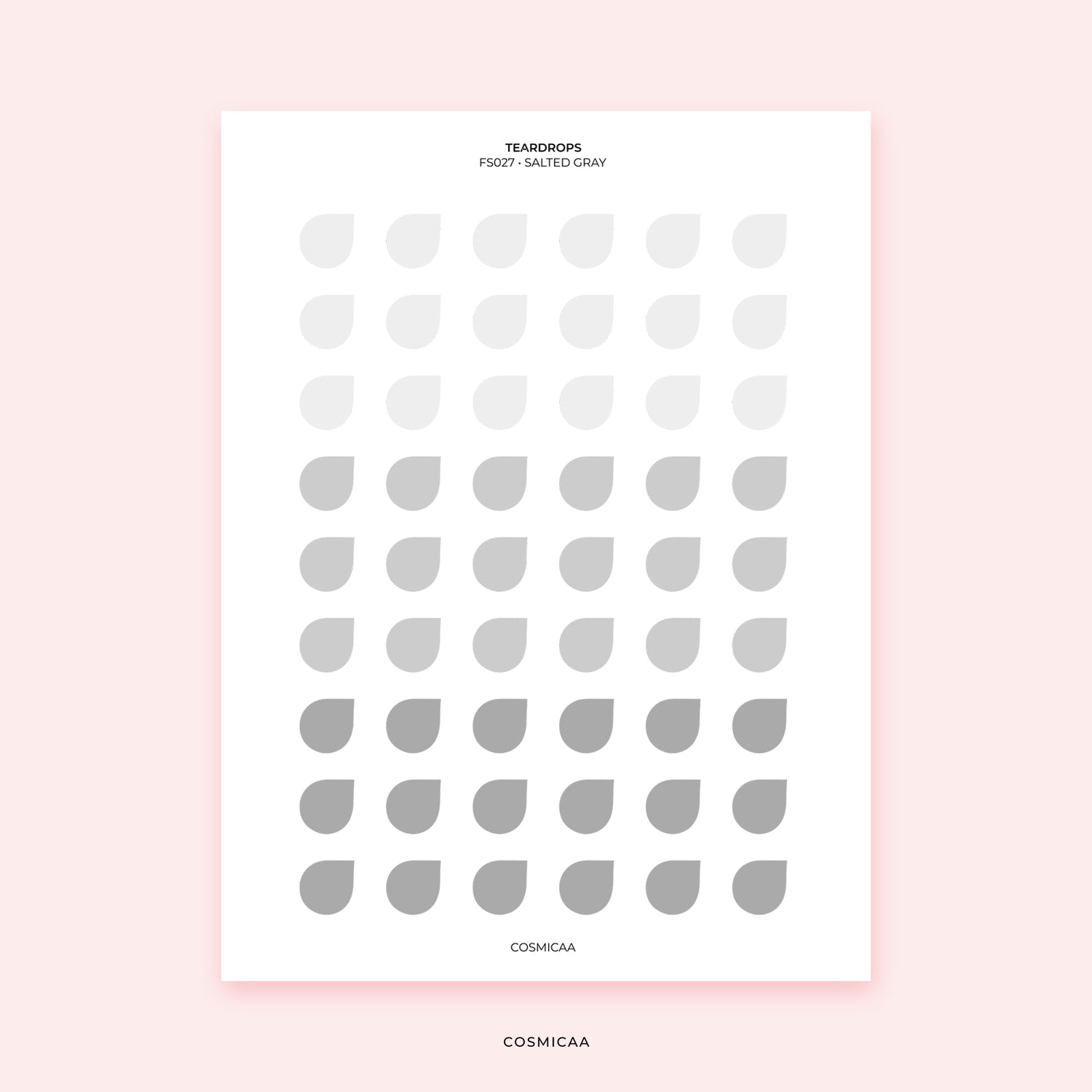 Dot Teardrops - Planner stickers