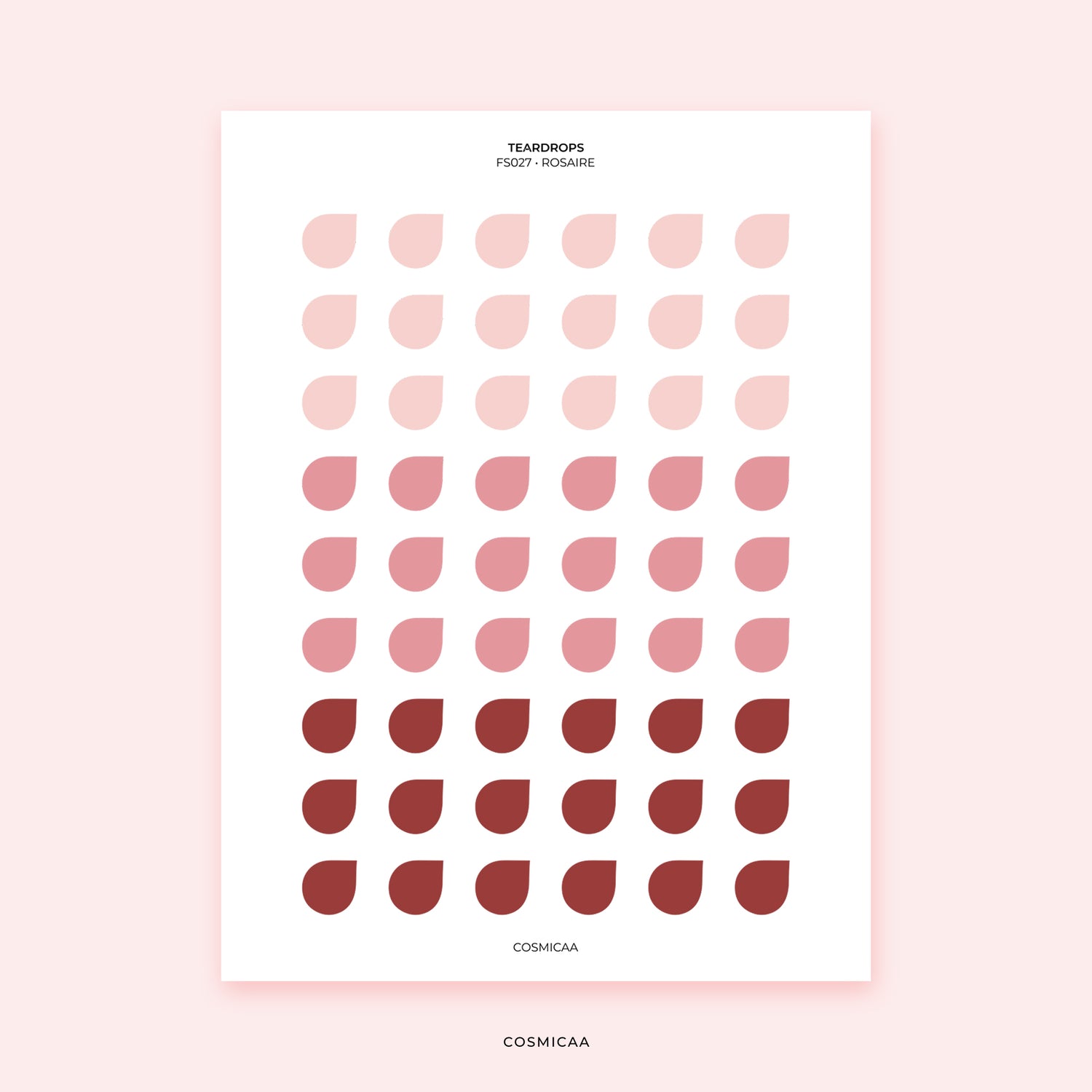 Dot Teardrops - Planner stickers