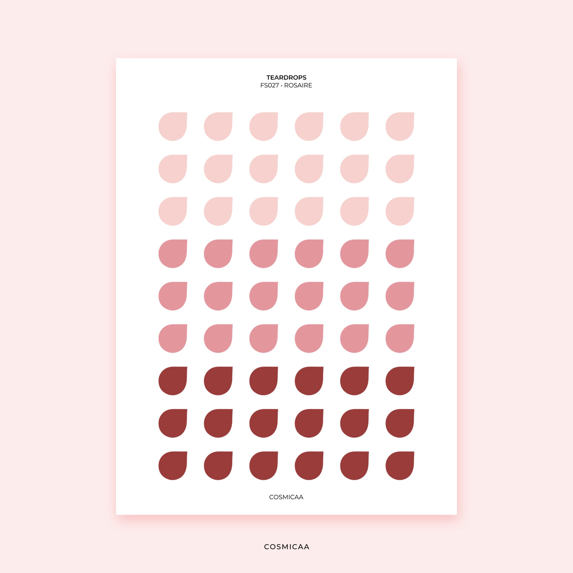 Dot Teardrops - Planner stickers