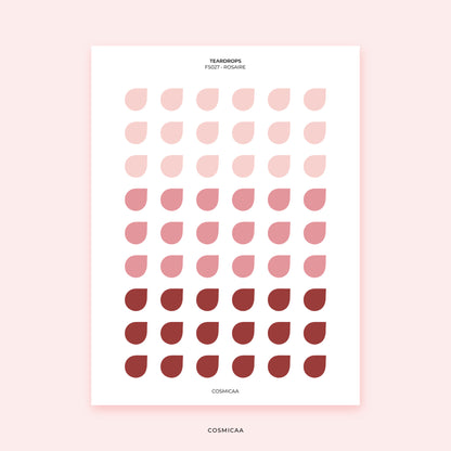 Dot Teardrops - Planner stickers