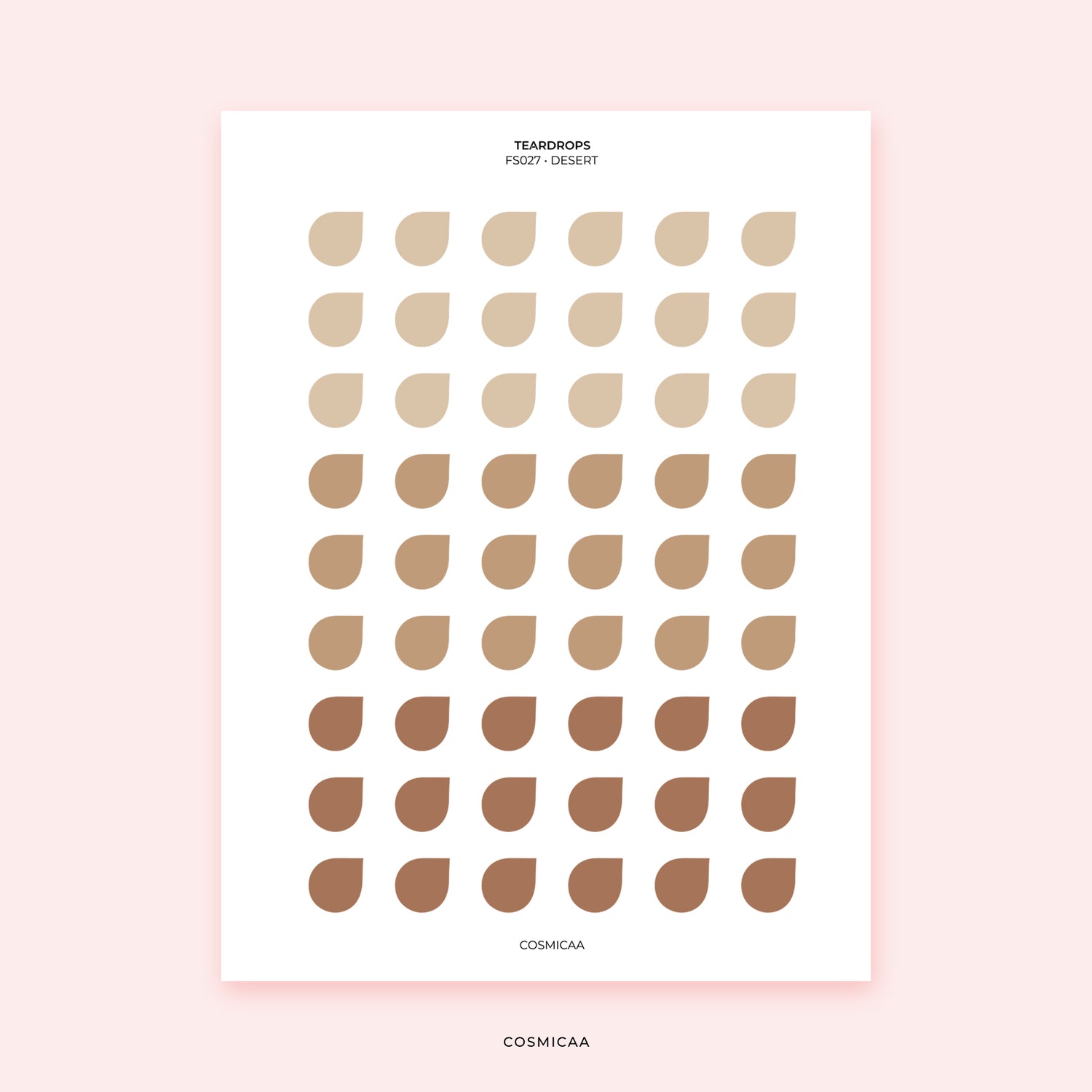 Dot Teardrops - Planner stickers