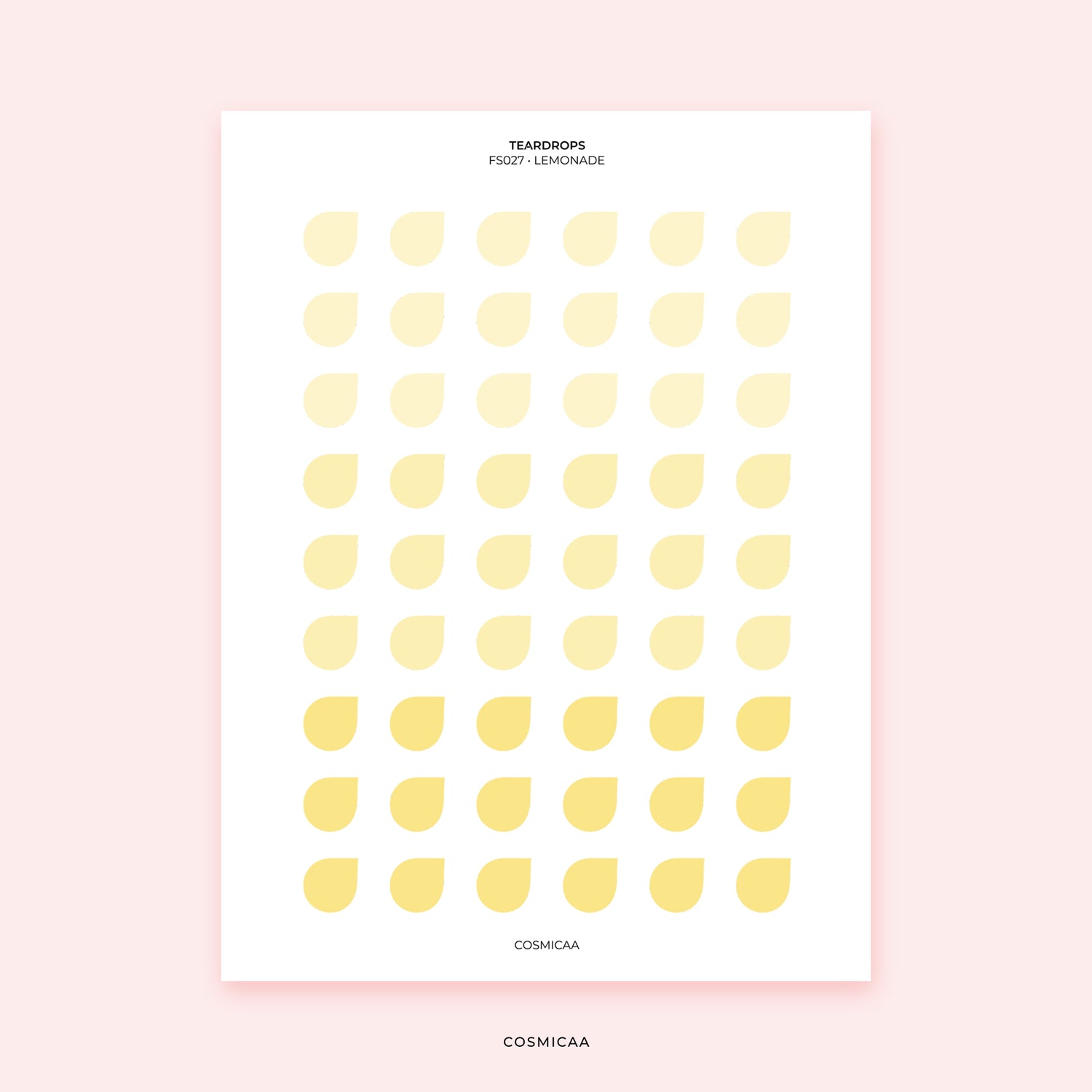 Dot Teardrops - Planner stickers