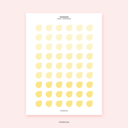 Dot Teardrops - Planner stickers