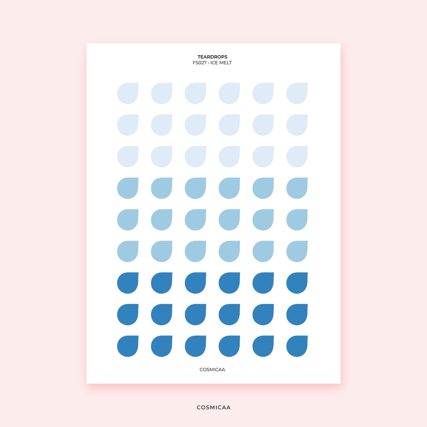 Dot Teardrops - Planner stickers