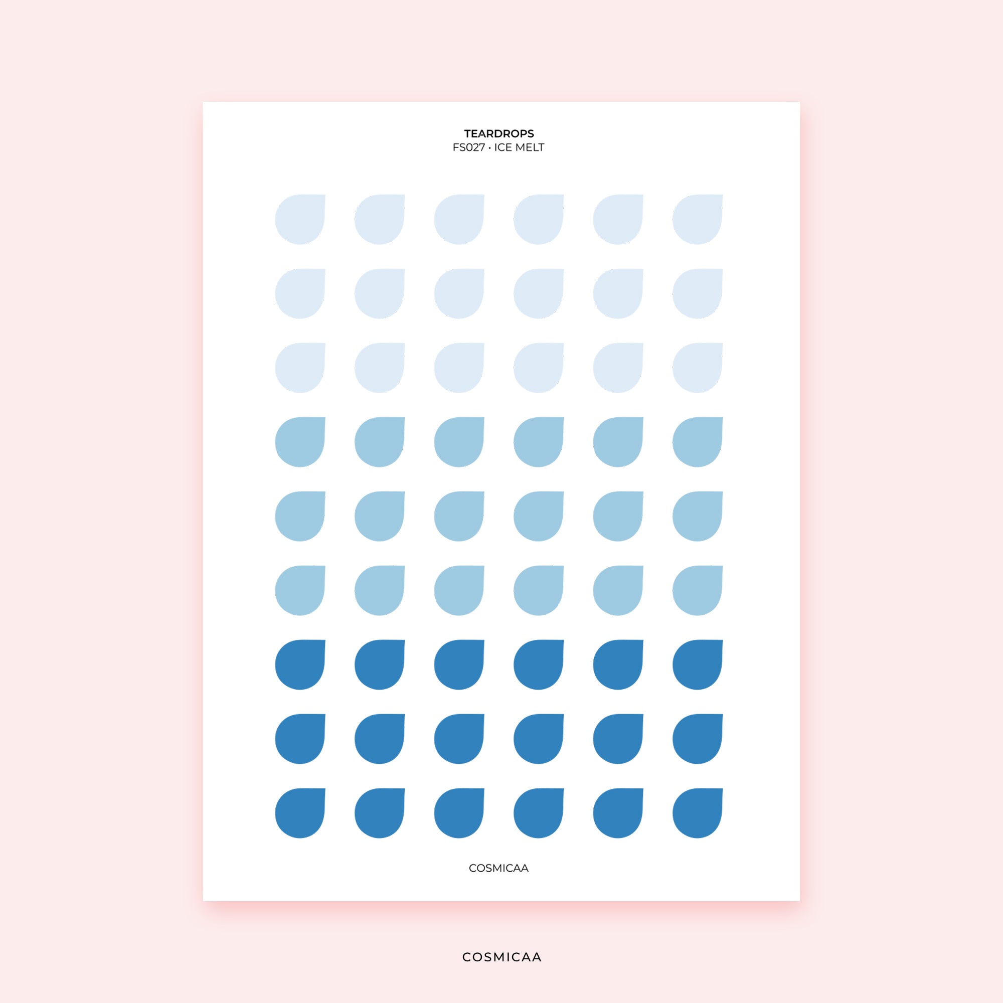 Dot Teardrops - Planner stickers