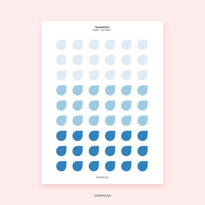 Dot Teardrops - Planner stickers