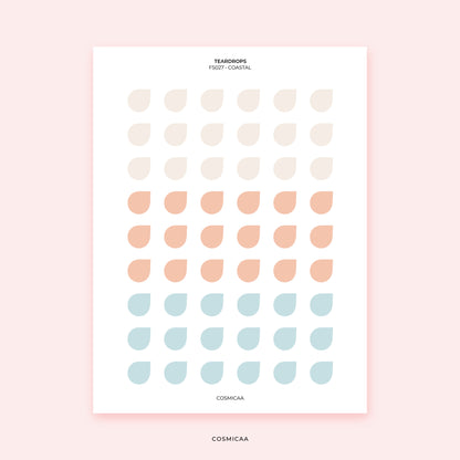 Dot Teardrops - Planner stickers