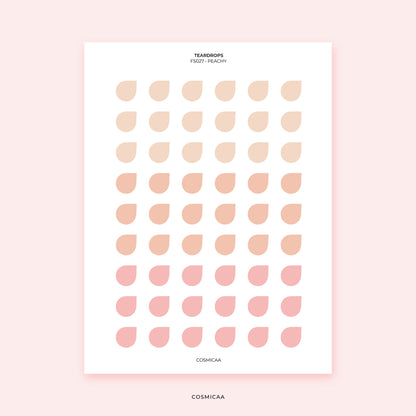 Dot Teardrops - Planner stickers