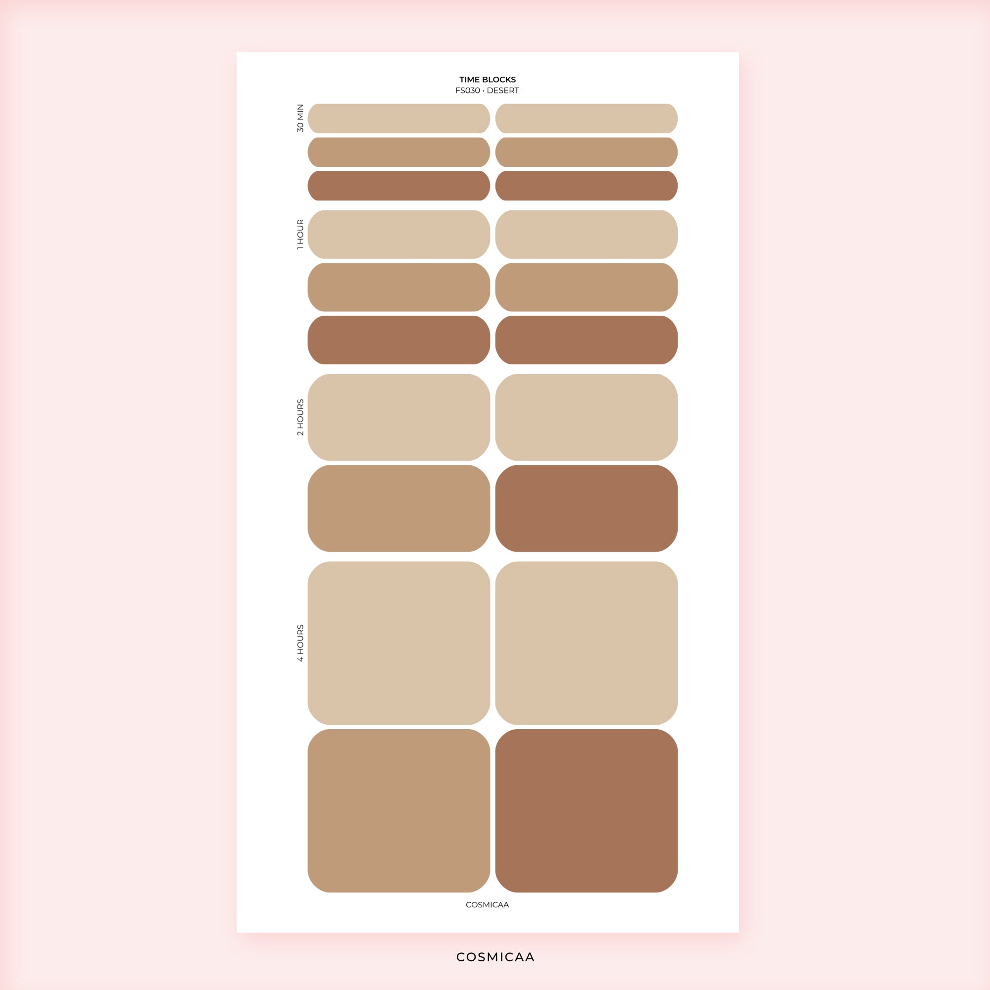 Time Block - Planner stickers