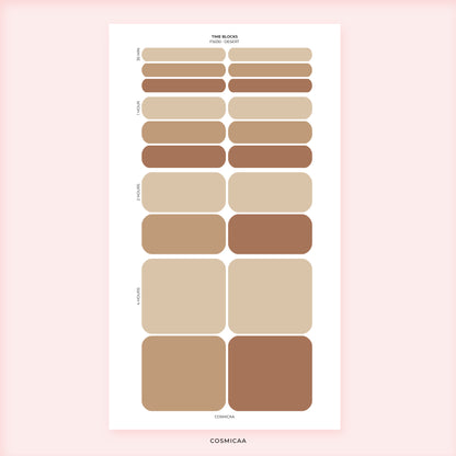 Time Block - Planner stickers