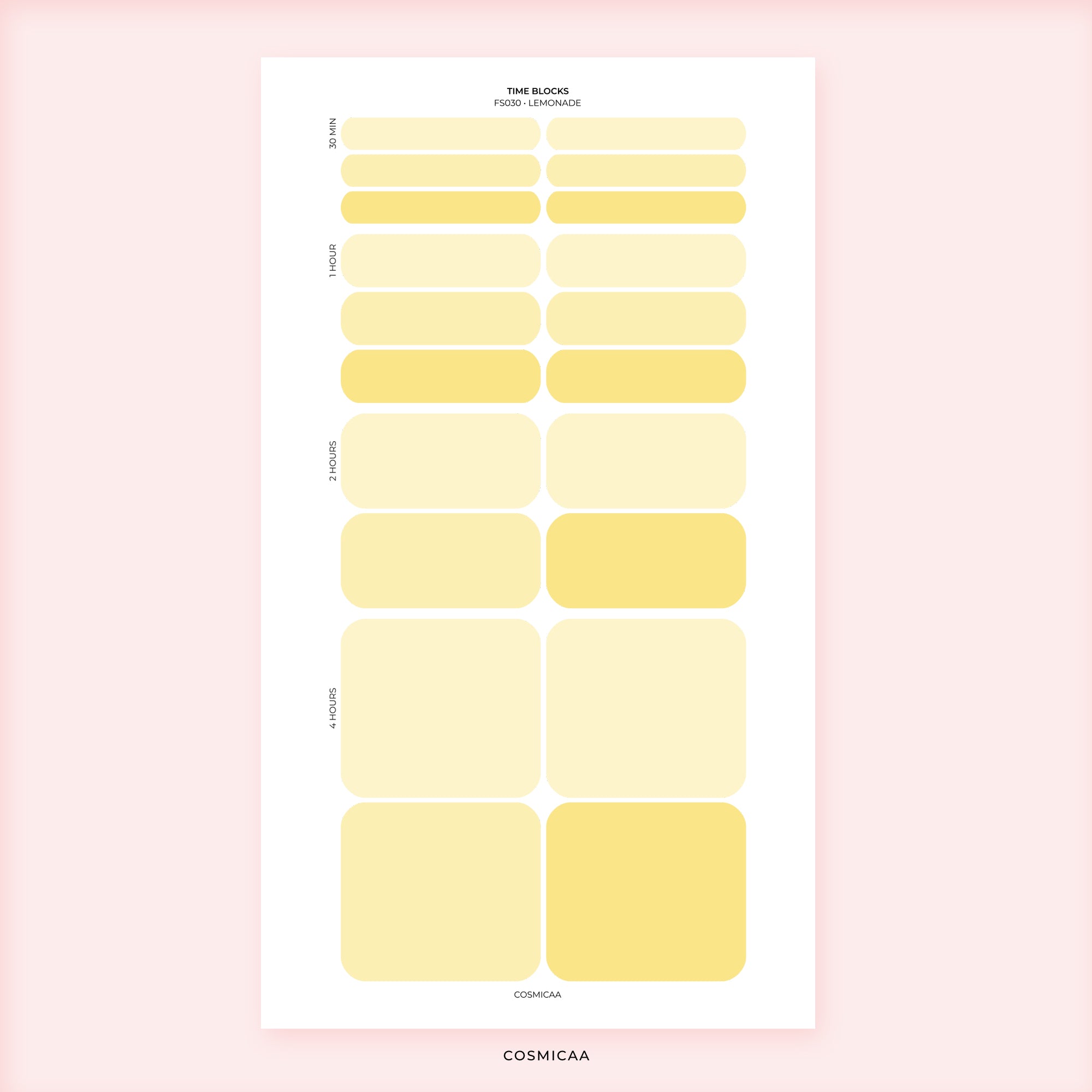 Time Block - Planner stickers