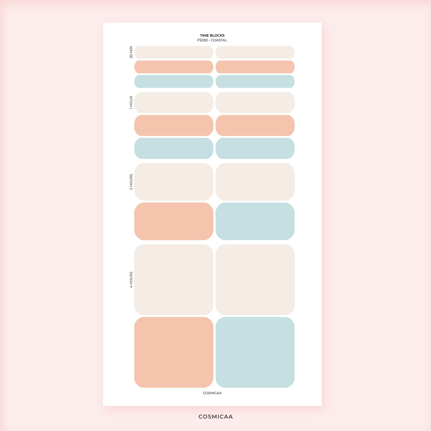 Time Block - Planner stickers