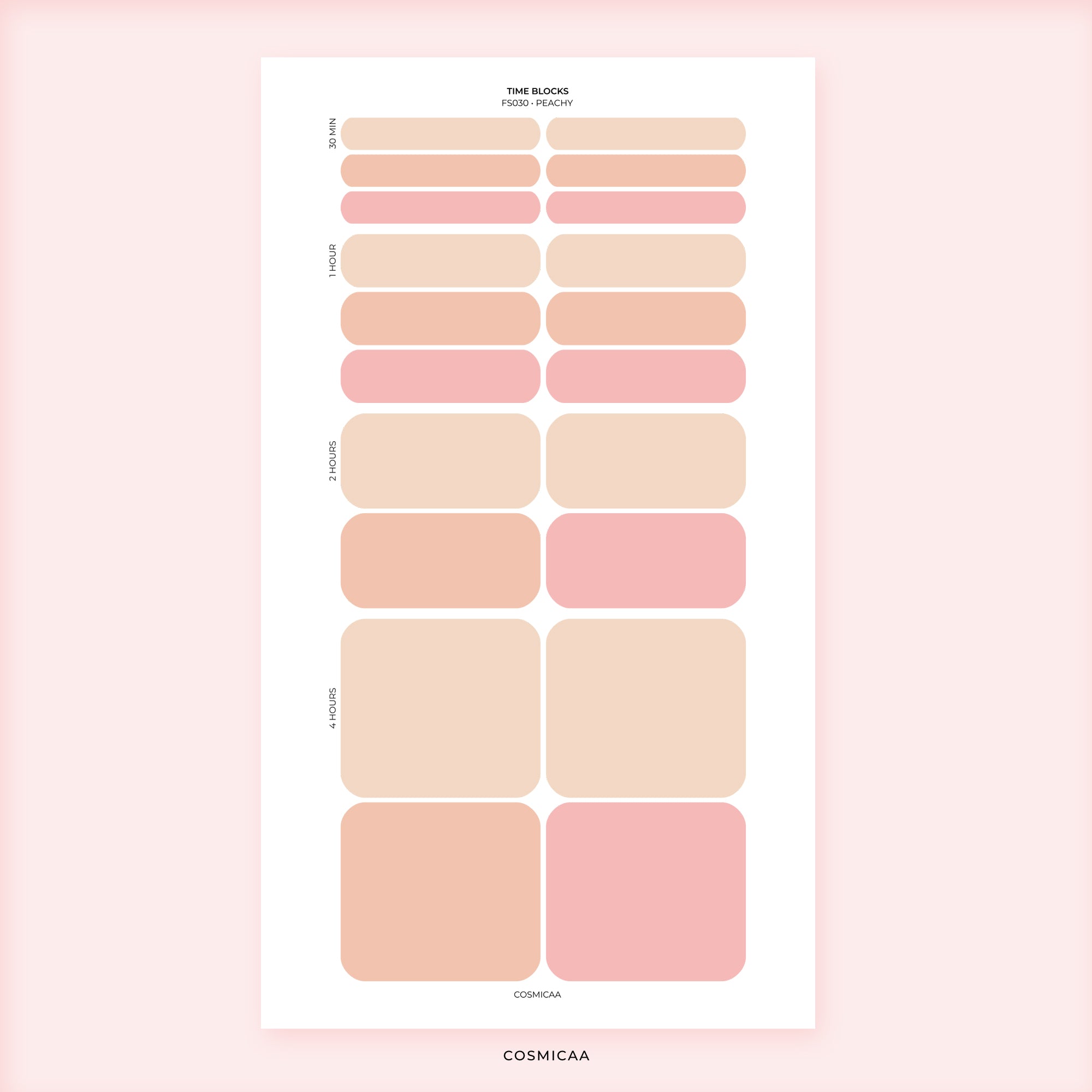 Time Block - Planner stickers