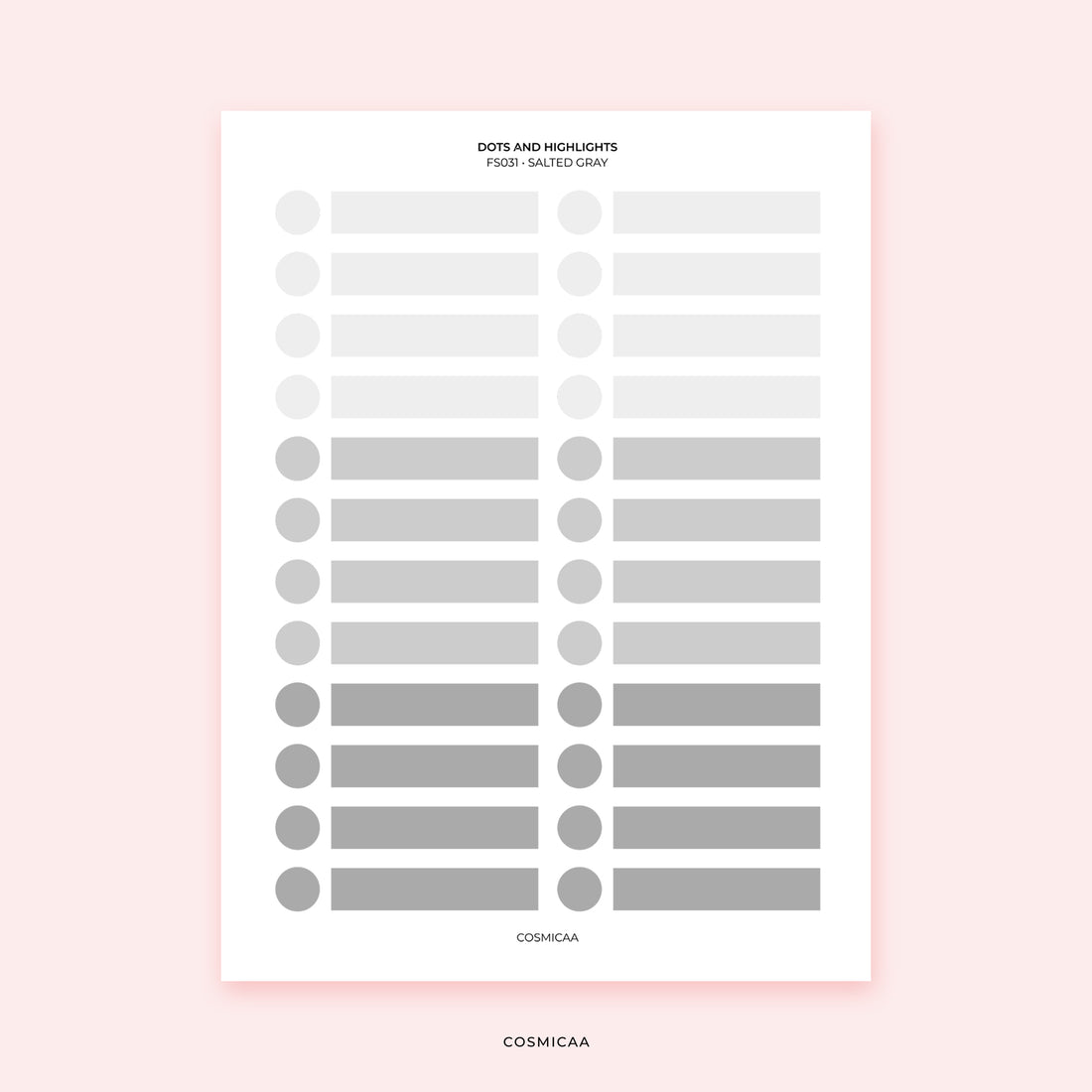 Dots and Highlights - Planner stickers