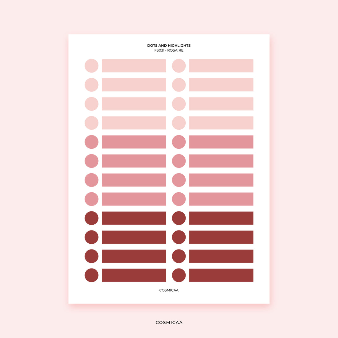 Dots and Highlights - Planner stickers