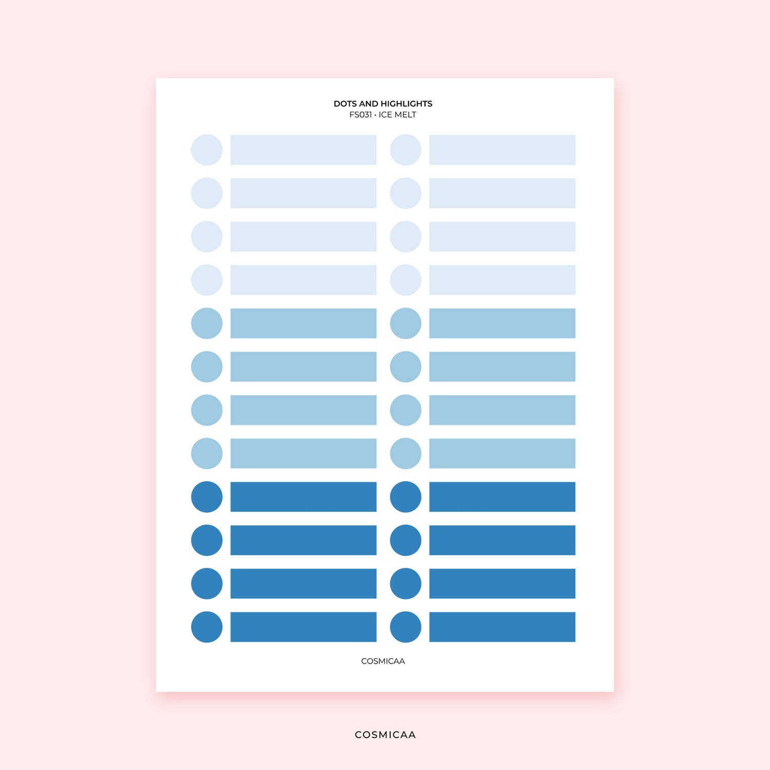Dots and Highlights - Planner stickers