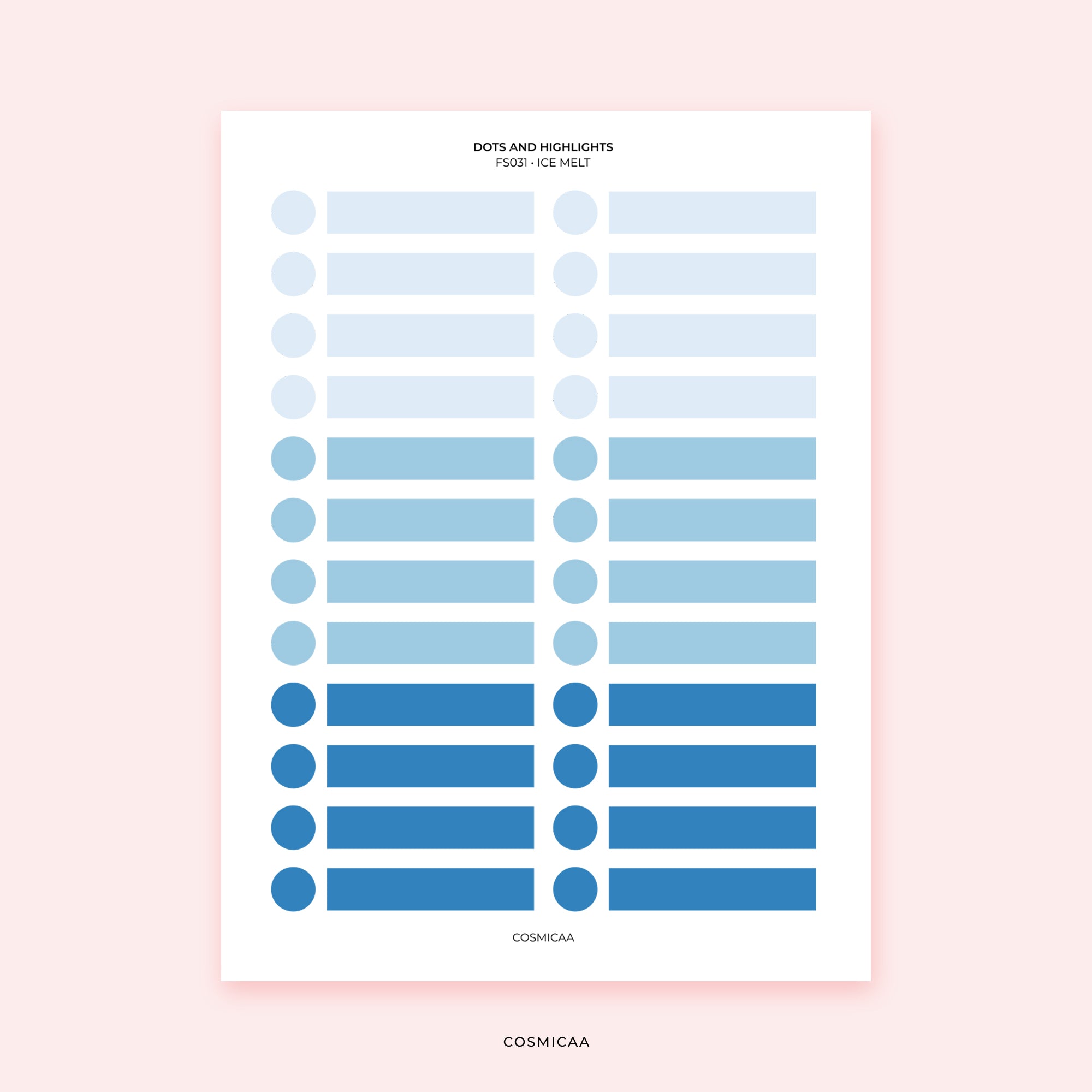 Dots and Highlights - Planner stickers