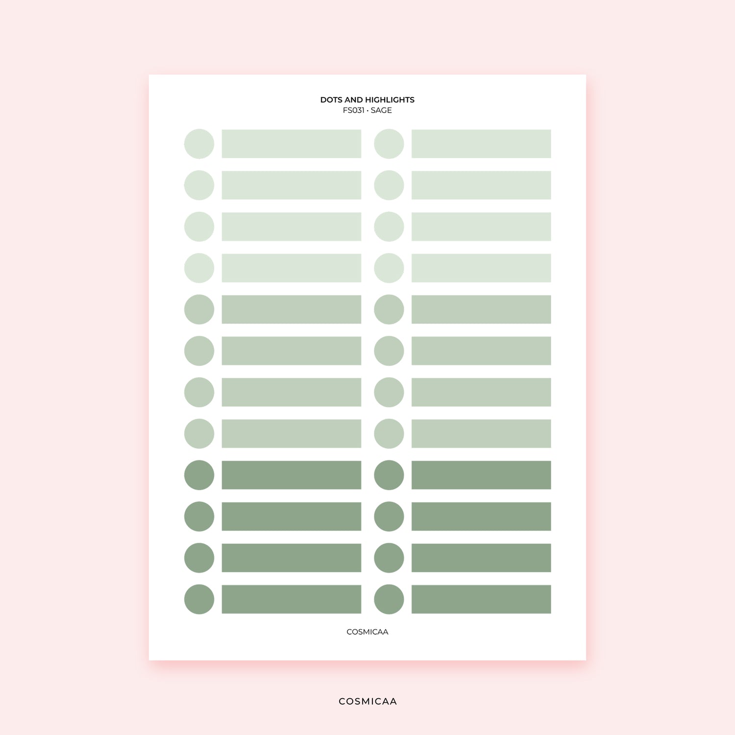 Dots and Highlights - Planner stickers