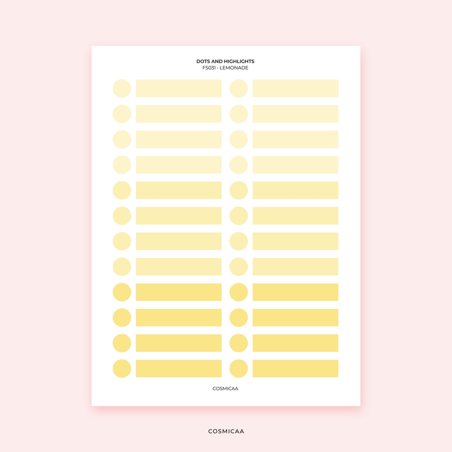 Dots and Highlights - Planner stickers