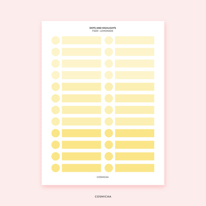 Dots and Highlights - Planner stickers
