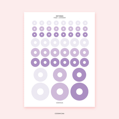 Dots and Rings - Planner stickers