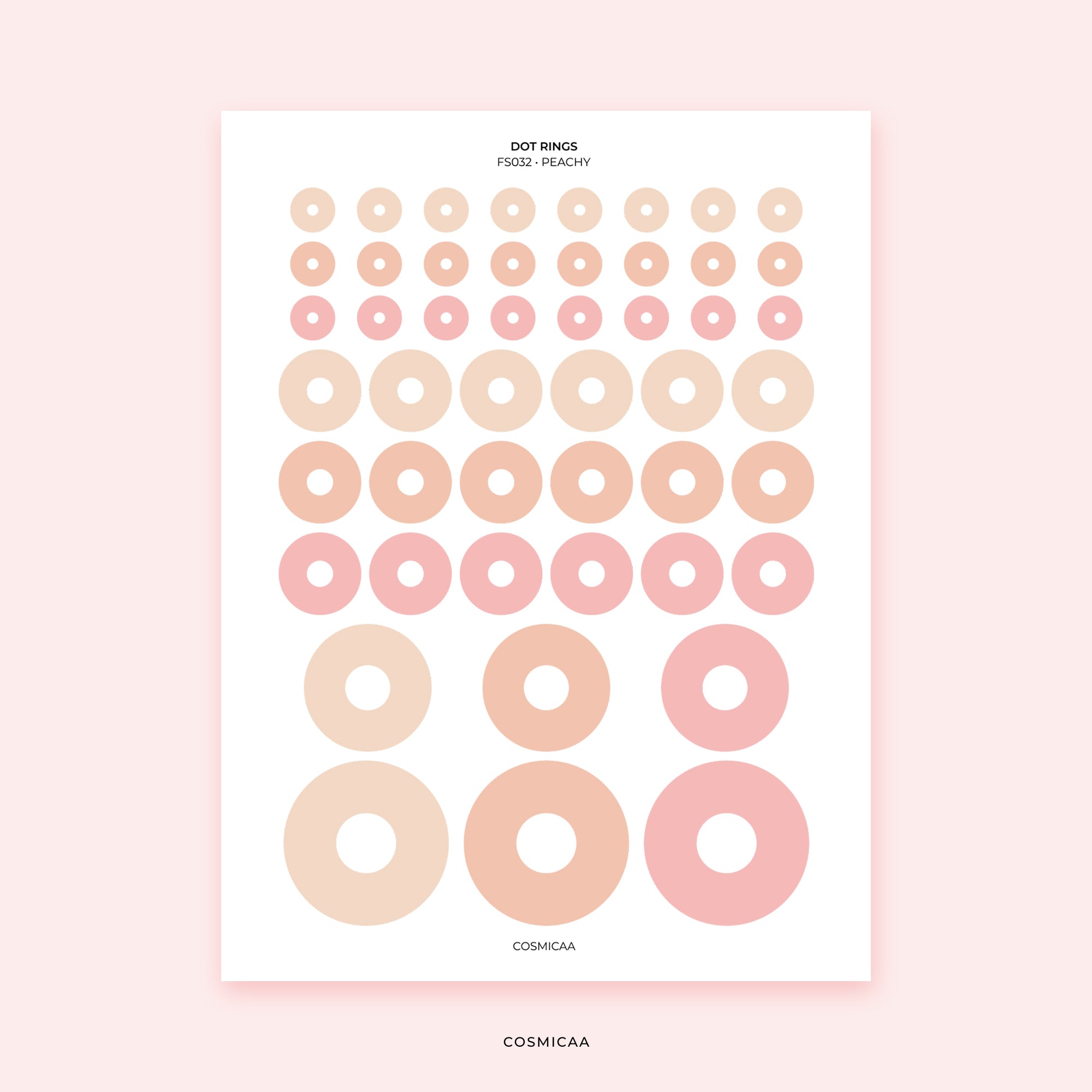 Dots and Rings - Planner stickers