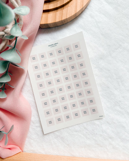 Square Labels - Stickers
