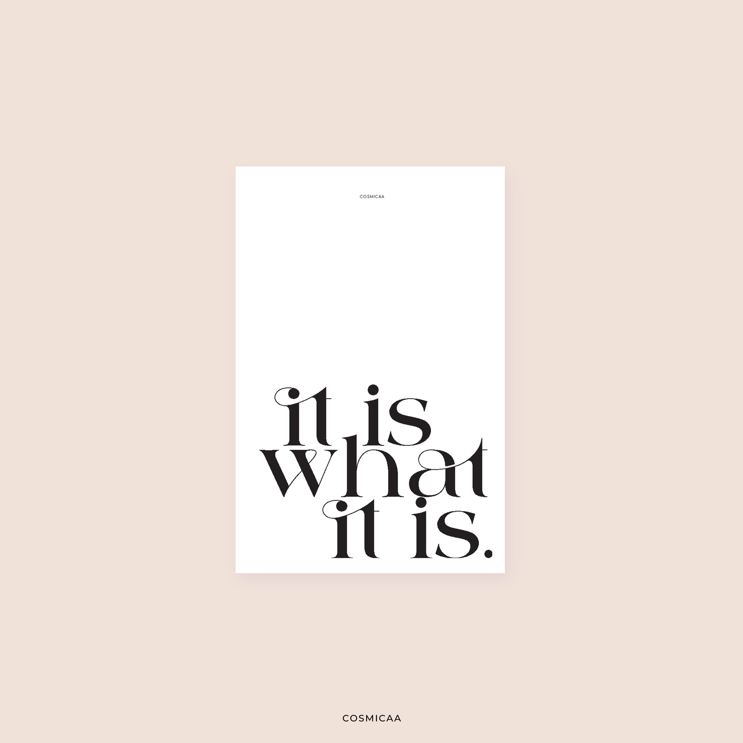 PC006 - It is what it is - Planner card