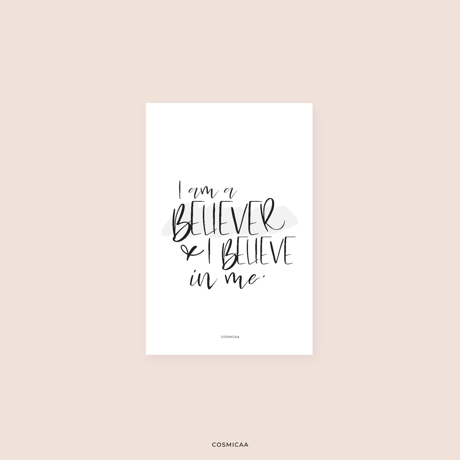 PC009 - I am a believer - Planner card