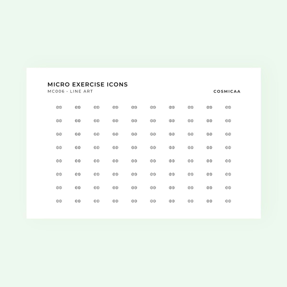 Micro icons - Exercise – Cosmicaa